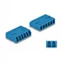 DeLOCK Optical Fiber Coupler HD LC Hexaplex female to LC Hexaplex female niebieski