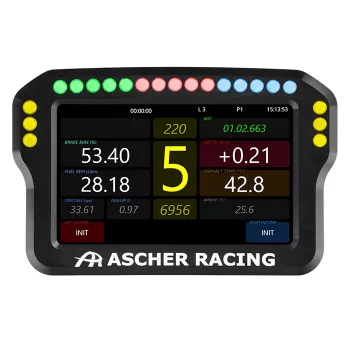 Kierownica panel wskaźników Ascher Racing 4-calowy model 76080028 do symulatorów wyścigowych
