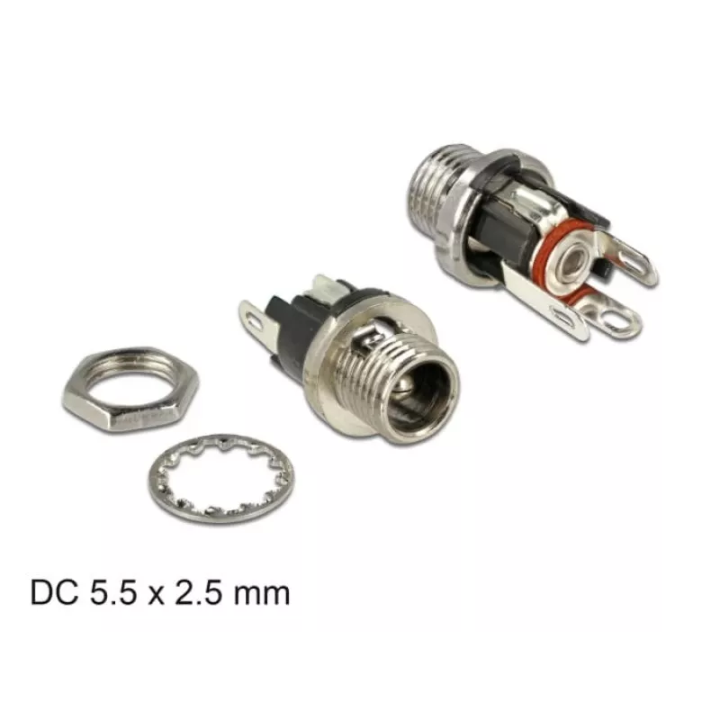 Złącze przewodowe DeLOCK 89911 DC czarny/nikiel