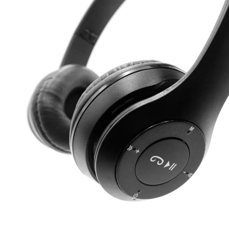 Słuchawki bezprzewodowe MEDIA-TECH EPSILION BT MT3591 Bluetooth 4.2 Mikrofon Radio FM Czarny