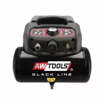 Sprężarka powietrza AWTools AC6 6L 1.5HP przenośny zbiornik, jednostopniowa 1,5 KM, pojemność 6 l