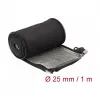 Osłona pleciona DeLOCK EMI Shielding 1m x 25mm czarna