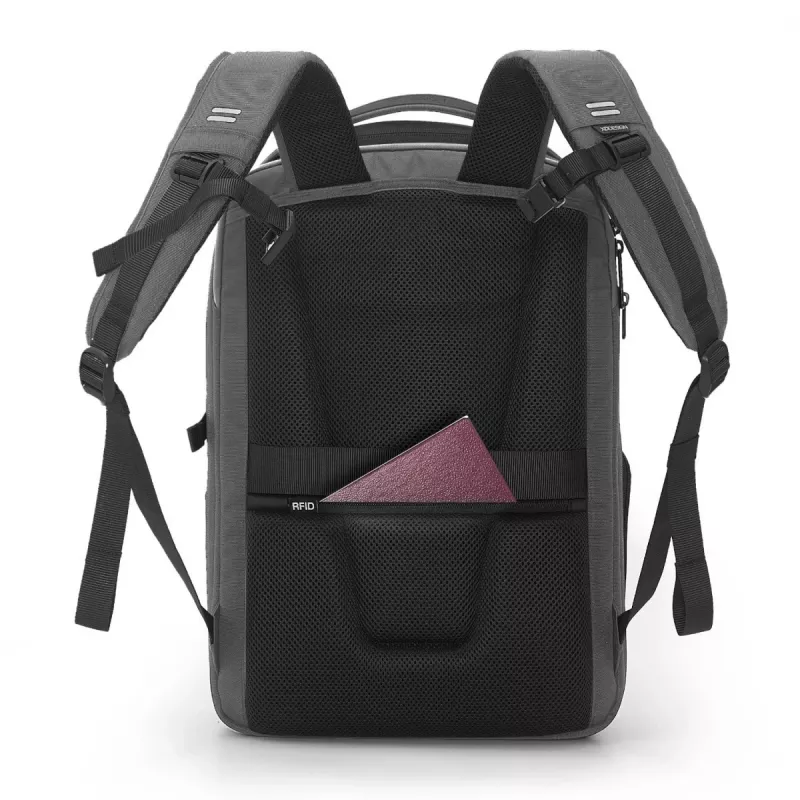 Plecak XDDESIGN Bizz Szary P705.932 — wodoszczelny, lekki plecak miejski