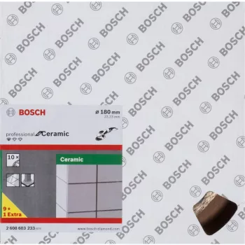 Diamentowa tarcza tnąca do ceramiki Bosch Professional Ø180 mm, 10 szt., otwór 22,23 mm