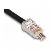 DeLOCK Wtyk modułowy RJ45 Kat.6 50 szt. z osłonami przeciwgniotącymi