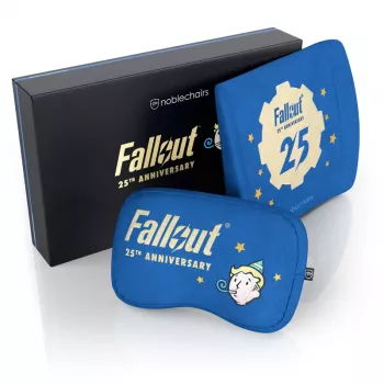Poduszka pod szyję/Poduszka lędźwiowa noblechairs Fallout 25th Anniversary Edition niebieski 2 szt.