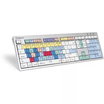 Klawiatura Logickeyboard ALBA Universal USB AZERTY French srebrny