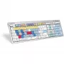 Klawiatura Logickeyboard ALBA Universal USB AZERTY French srebrny