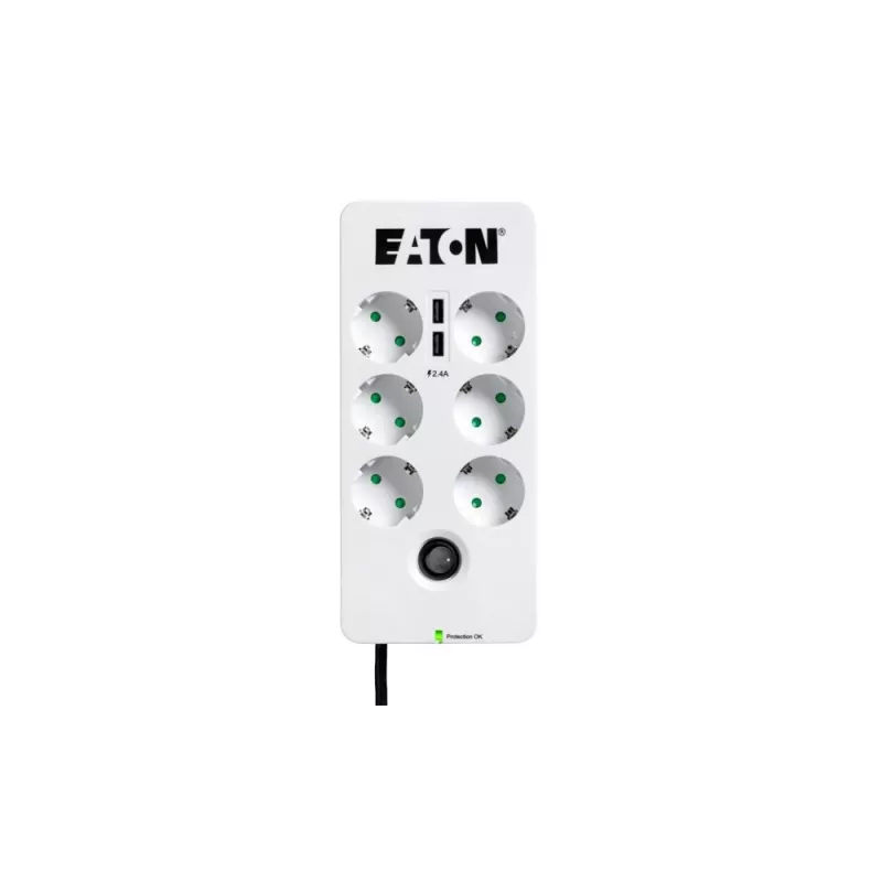 Listwa zasilająca Eaton Protection Box 6 USB DIN
