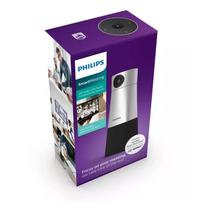 Kamera do wideokonferencji Philips PSE0550 Czarny, Srebrny 3840 x 2160 pikseli 30 fps CMOS 25,4 / 2,8 mm (1 / 2,8 cala)