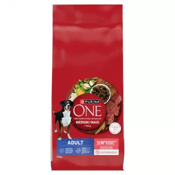 PURINA ONE MED/MAX Adult Beef & Rice 12 kg