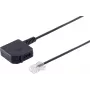 Adapter telefoniczny ShiverPeaks 71041-1 wtyk 8/4 Western na złącze TAE U