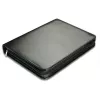 Segregator A4 z zaciskiem i 4 pierścieniami, czarny, 355x260x50mm