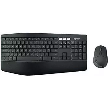 Logitech MK850 Performance bezprzewodowy zestaw klawiatury i myszy - pełnowymiarowa (100%) - bezprzewodowa - RF bezprzewodowa + Bluetooth - QWERTY - czarna - mysz w zestawie