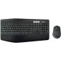 Logitech MK850 Performance bezprzewodowy zestaw klawiatury i myszy - pełnowymiarowa (100%) - bezprzewodowa - RF bezprzewodowa + Bluetooth - QWERTY - czarna - mysz w zestawie