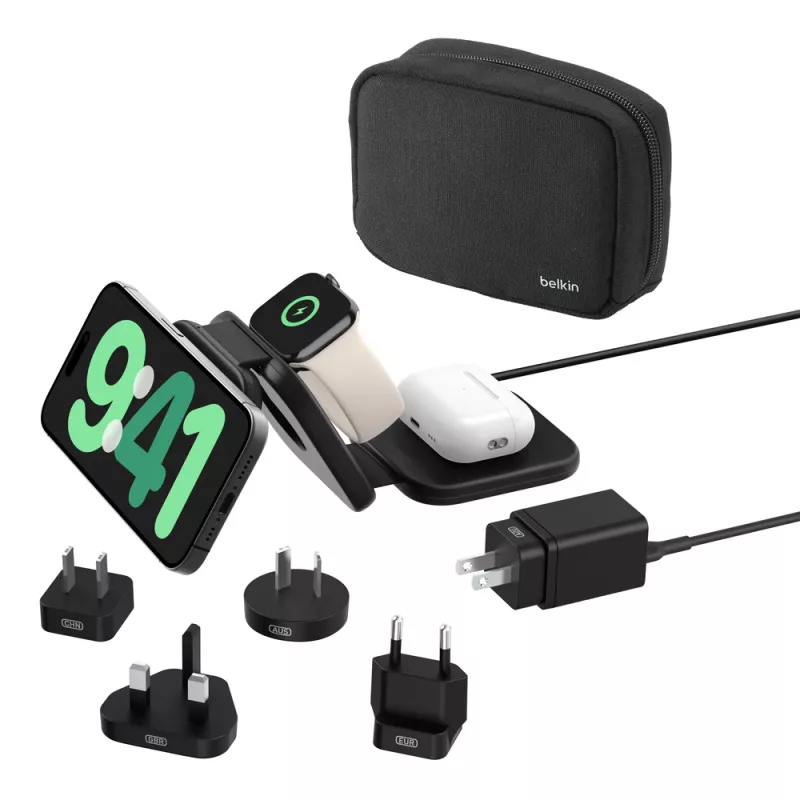 Belkin BoostCharge Pro Headphones Smartphone Smartwatch Czarny USB Wireless Fast Charging
