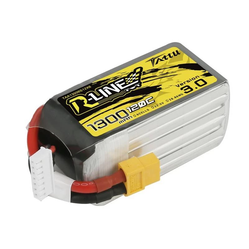 Bateria Tattu R-Line Version 3.0 1300mAh 22.2V 120C 6S1P XT60