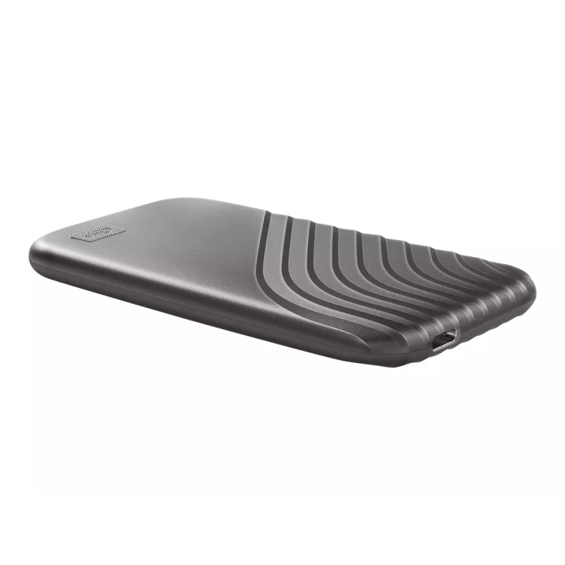 WD My Passport SSD WDBAGF0020BGY - SSD - verschlüsselt - 2TB - extern (tragbar) - USB 3,2 Gen 2 (USB-C Steckverbinder) - 256-Bit-AES - Space-grau (WDB