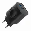 Ładowarka USB-A USB-C 20W PowerDelivery Quick Charge 3.0, czarna