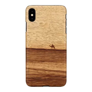 Etui na smartfona man and wood do iPhone XS Max — terra Czarny