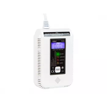Czujnik tlenku węgla i gazu BLOW TGC30 WiFi Tuya — LCD, 85 dB, przewodowy, natynkowy, biały