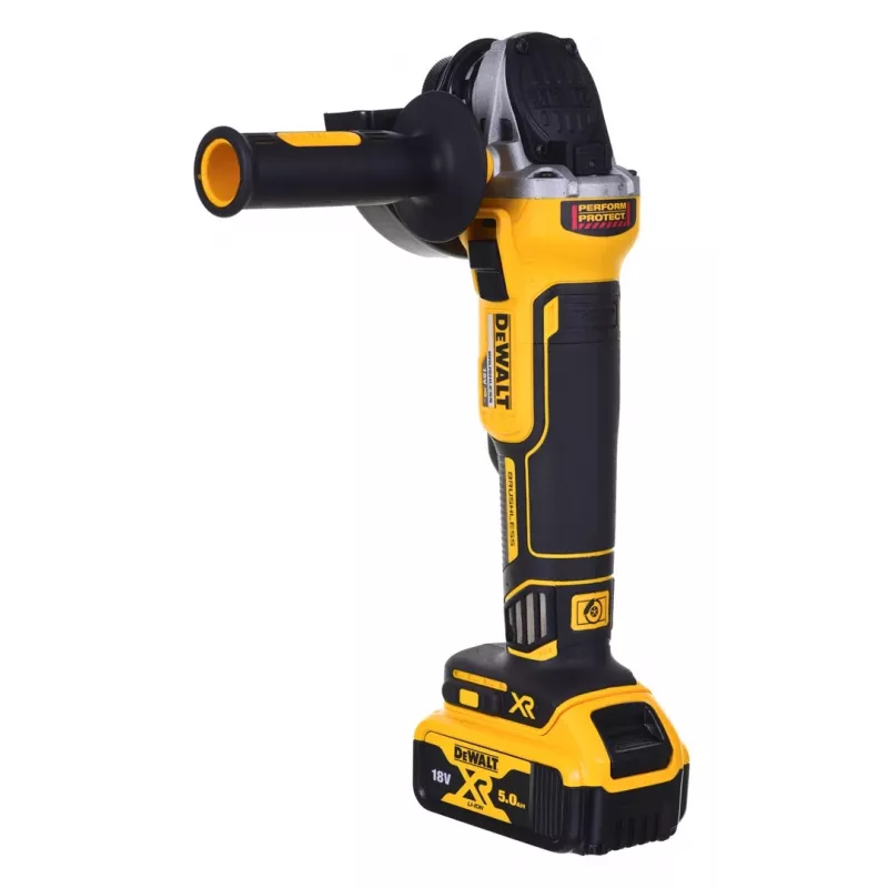 Zestaw narzędzi akumulatorowych DeWALT DCK2080P2T-QW — 18 V Li‑Ion 5 Ah (2x), szlifierka DCG405, wiertarko‑wkrętarka, gwint tarczy szlifierskiej M14, walizka