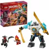 LEGO NINJAGO zestaw 71827 Mech bojowy Zane'a, 92 elementy, 2 minifigurki, wysokość 100 mm, wiek 6+