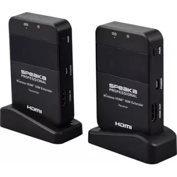 SpeaKa Professional SP-HDE-320 HDMI bezprzewodowy zestaw transmisyjny 148,5 MHz 1920 x 1080 pikseli (SP-12774728)