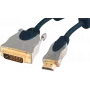 Adapter kabla wideo ShiverPeaks SP77481 1,5 m HDMI Typ A DVI-D niebieski chrom