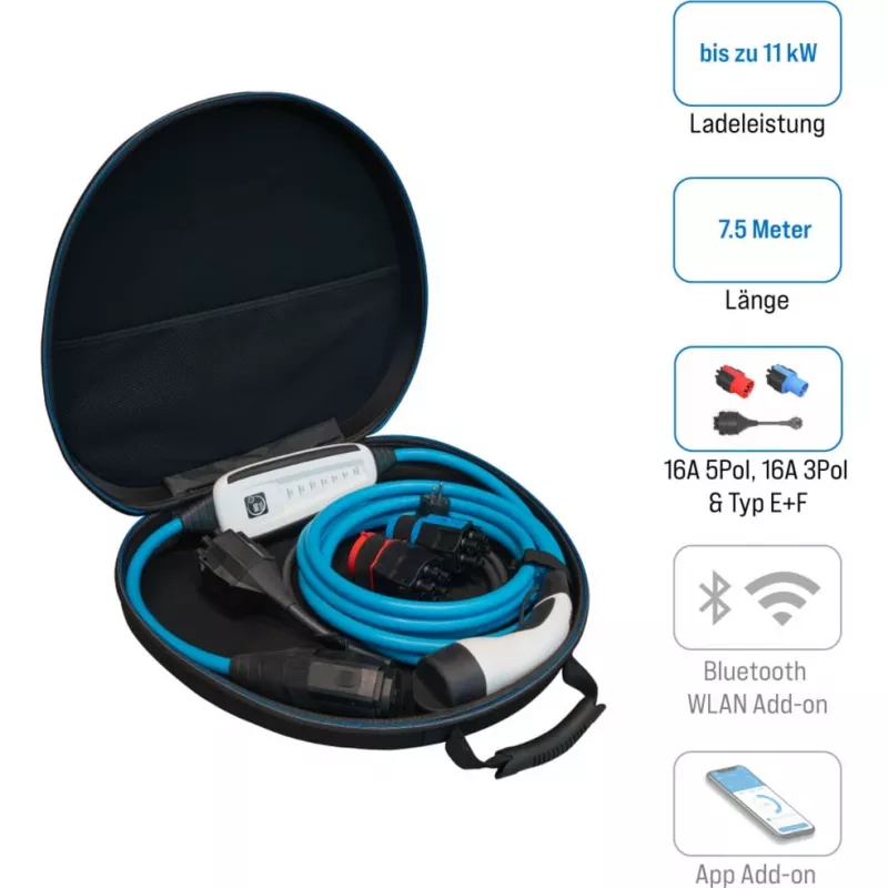 Kabel ładujący NRGkick model 87701000, 16A, długość 7,5 m