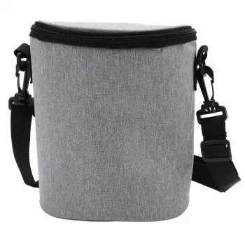 Torba termiczna Olympia BT 50 — czarno-szara, zamek błyskawiczny, 225×170×110 mm