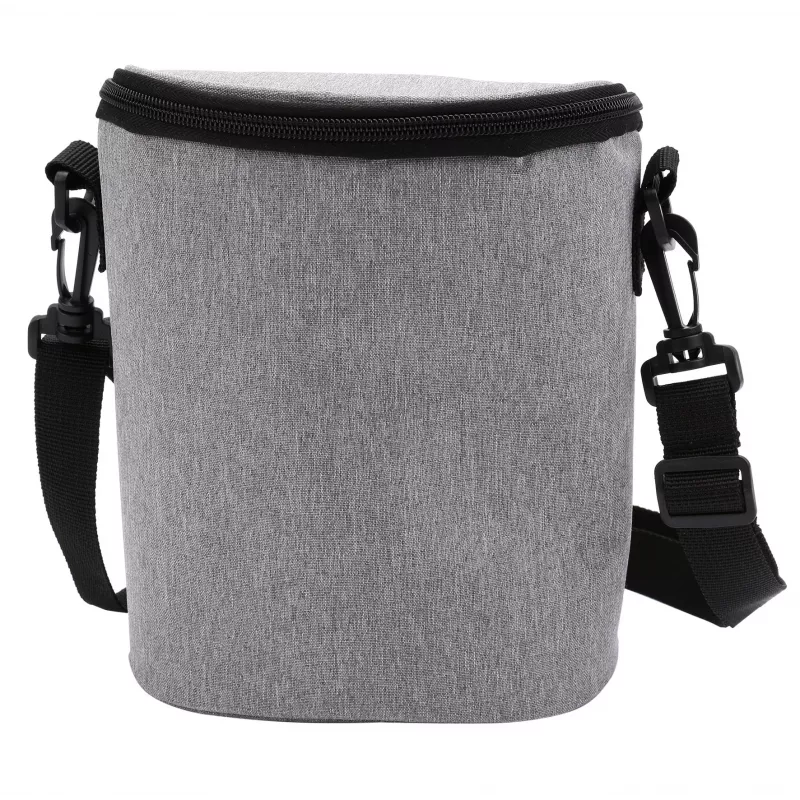 Torba termiczna Olympia BT 50 — czarno-szara, zamek błyskawiczny, 225×170×110 mm