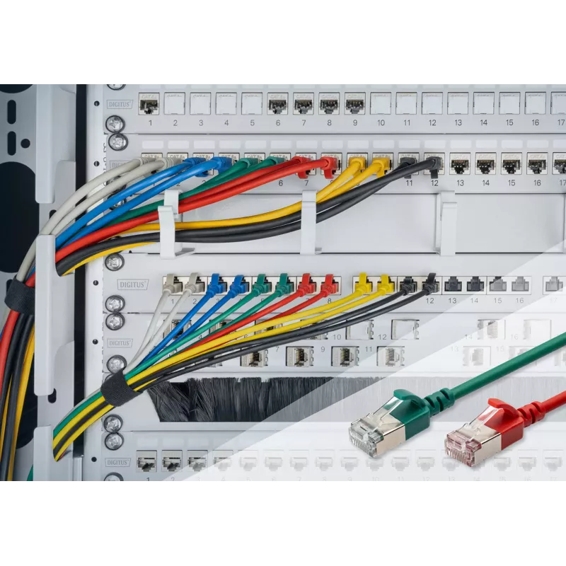 Patch kabel Digitus CAT 6A klasa EA F/FTP 5m Czarny