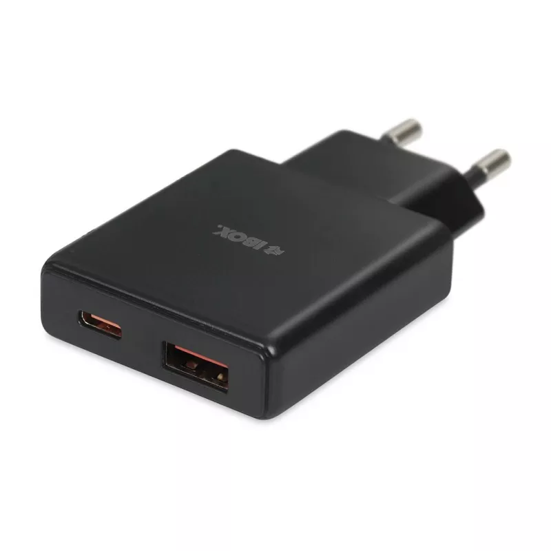 iBOX C-43 Slim GaN PD30W Ładowarka ścienna, Czarny
