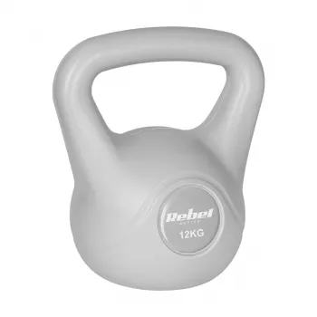REBEL ACTIVE Kettlebell bitumiczny szary 12 kg