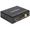 HDMI Stereo / 5.1 Channel Audio Extractor 4K, Adapter czarny
