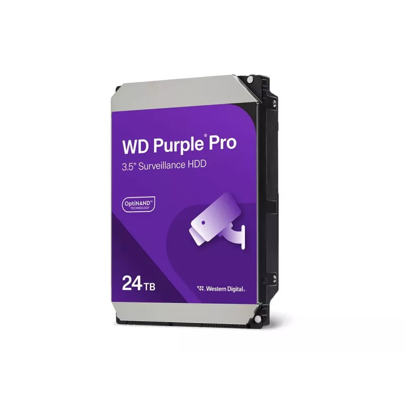 Dysk wewnętrzny HDD Western Digital fioletowy Pro WD241PURP 24 TB 7200 RPM 3.5 cala SATA 512 MB pamięci podręcznej