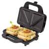 Opiekacz do kanapek Adler AD 3043, 1300 W, płyty z powłoką nieprzywierającą, 2 kanapki, powierzchnia grillowa 285×152 mm, czarny