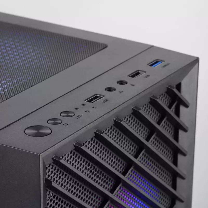 Obudowa PC TACENS Mars Gaming MC-VORTEX Mini Tower Mini-ITX/Micro-ATX Szkło hartowane Czarna, 3x120mm, GPU 27,3 cm, Chłodzenie CPU 162 mm