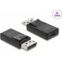 Adapter DELOCK DisplayPort na Mini DisplayPort 8K z obsługą HDR i HDCP, kabel USB w opakowaniu jednostkowym