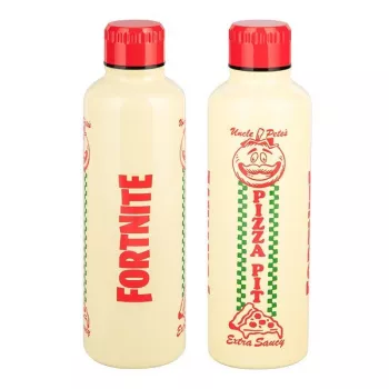 Butelka sportowa na wodę Paladone Fortnite Metal PP14736FO 500 ml, metalowe wykończenie, zakrętka