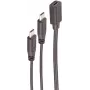 Kabel USB ShiverPeaks BS13-20020 USB 2.0 0,3m 2x USB C Czarny