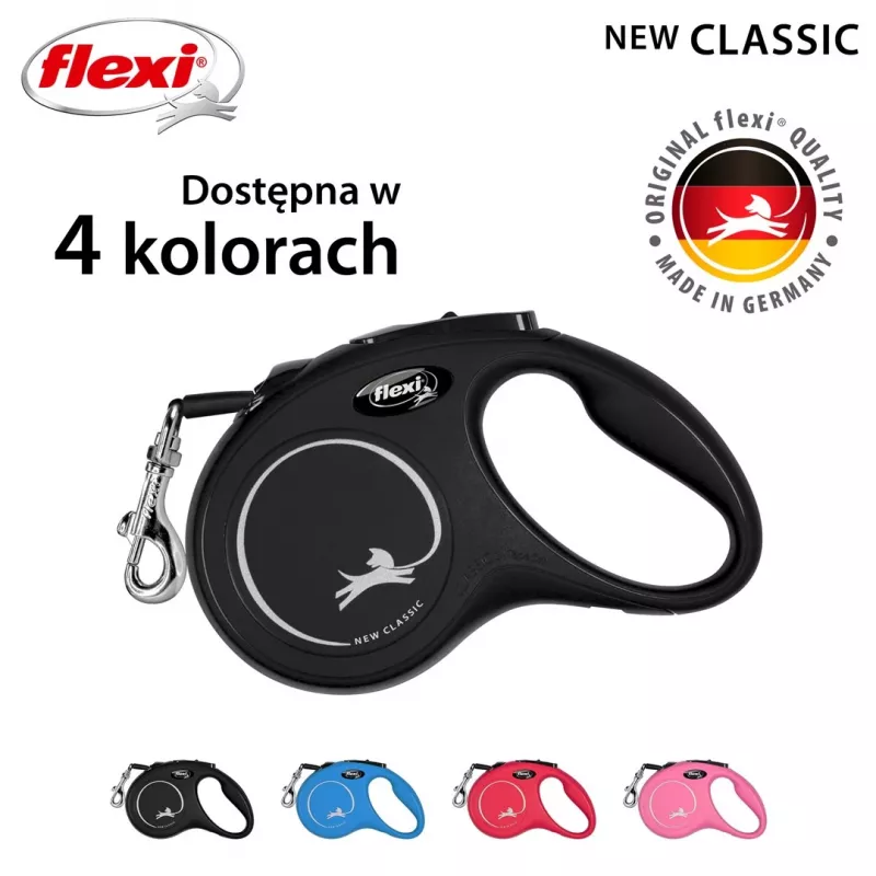 Flexi New CLASSIC 5 m Czarny Dog Retractable lead