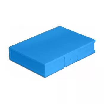 Pudełko ochronne DeLOCK 18373 na dysk HDD 3,5 cala niebieskie