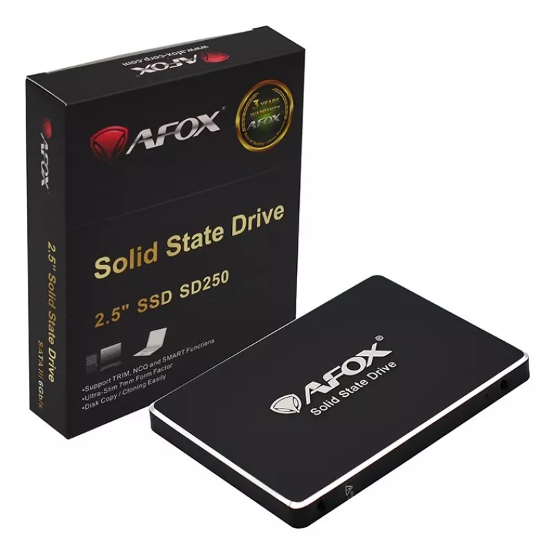 Wewnętrzny dysk SSD 2,5 cala AFOX SD250-2000GN 2 TB SATA III, odczyt 560 MB/s, zapis 520 MB/s