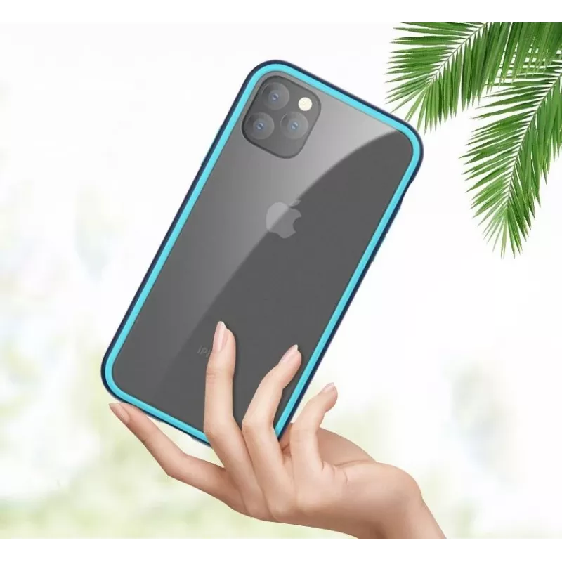 Etui COMMA Joy do iPhone 11 Pro — antyszokowe, niebieskie