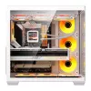 Obudowa komputerowa Darkflash C280 (biała) z 7 wentylatorami