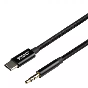 Kabel audio Savio CL-188 2m czarny męski do męskiego