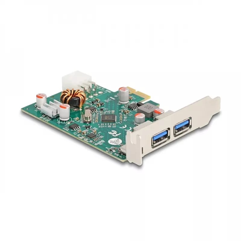 DeLOCK PCI Express x1 Karta USB Type-C PD 30W 2x USB Type-A 5Gbps