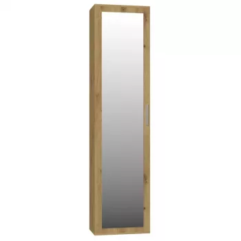 Top e Shop DUO SZAFKA ARTISAN – rama dębowa, 2 półki, 1 drzwi, 500×350×1800 mm